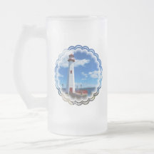 Lighthouse Art Frosted Beer Mug