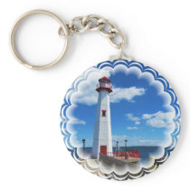 Lighthouse Art Keychain keychains
