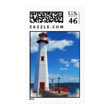 Lighthouse Art Postage Stamp