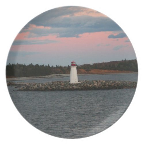 Lighthouse at Dusk plate