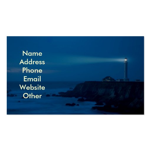 Lighthouse at Night Business Cards