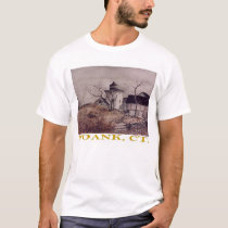 Lighthouse at Noank t-shirts by Petervp Lighthouse at Noank t-shirts