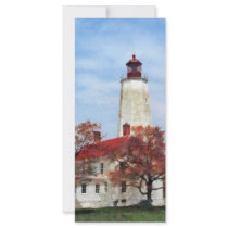 Lighthouse at Sandy Hook Rack Card