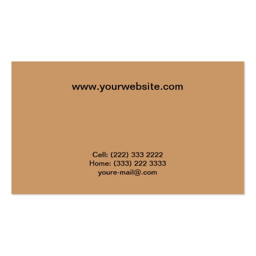 Lighthouse at Sunrise Business Card Template (back side)