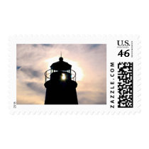 Lighthouse at Sunset Postage Stamps
