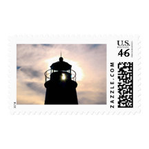 Lighthouse at Sunset Postage Stamps