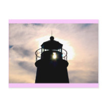 Lighthouse at Sunset Postcard