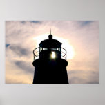Lighthouse at Sunset posters