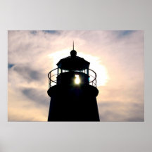 Lighthouse at Sunset Posters