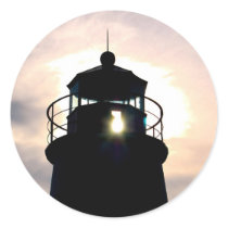 Lighthouse at Sunset stickers by almedic104 Lighthouse at Sunset stickers