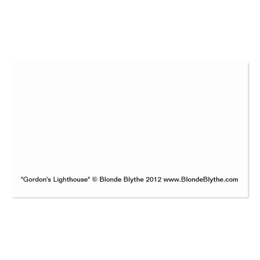 Lighthouse at Sunset with Sailboat Business Card Templates (back side)