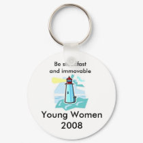 lighthouse, Be steadfast and immovable, Young W... keychains