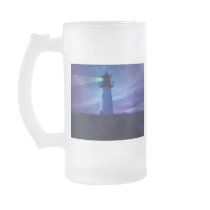 Lighthouse Beacon Frosted Beer Mug