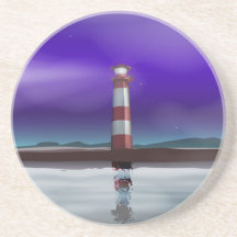 Lighthouse Beverage Coaster