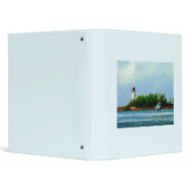 Lighthouse, Boat Nassau Bahamas 3 Ring Binder