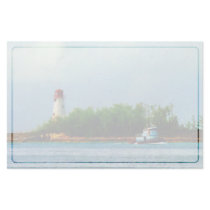 Lighthouse, Boat Nassau Bahamas Stationery Design