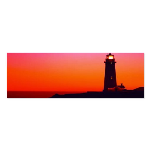 LIGHTHOUSE BOOKMARK BUSINESS CARD TEMPLATE (front side)
