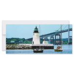Lighthouse, Bridge and Boats, Newport, RI rack cards