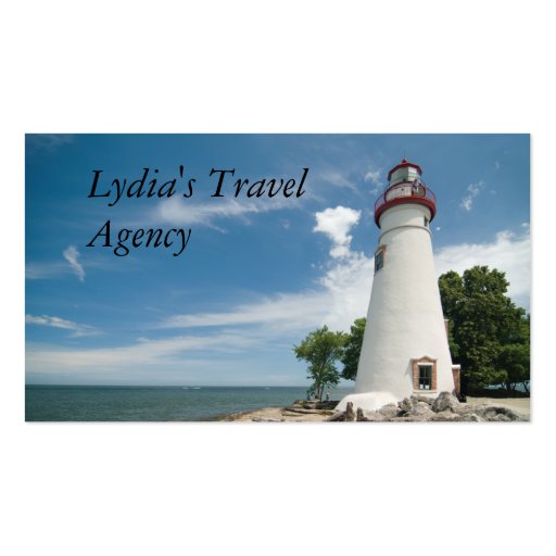 Lighthouse DoubleSided Standard Business Cards (Pack Of 100) Zazzle