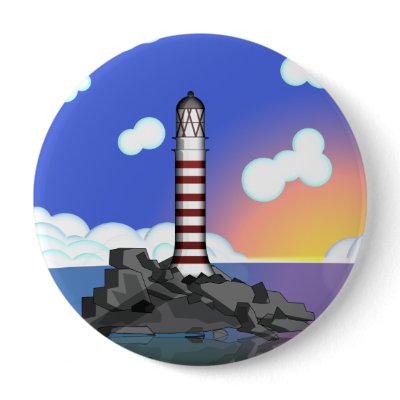 lighthouse button by bartonleclaydesign