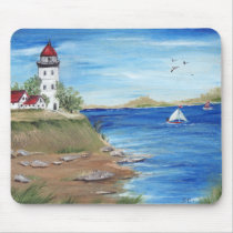 Lighthouse by the Sea mousepads
