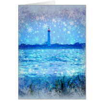 Lighthouse Christmas Card