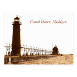 lighthouse, Grand Haven, Michigan Postcards