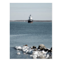 Lighthouse in Winter Postcards
