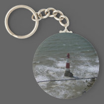 Lighthouse off Beachy Head, East Sussex. keychains