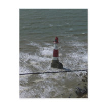 Lighthouse off Beachy Head, East Sussex. Post Card