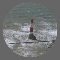 Lighthouse off Beachy Head, East Sussex. stickers