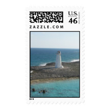 Lighthouse Photo Postage Stamp