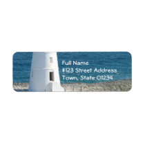 Lighthouse Return Address Label labels