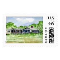 Lighthouse Road House by Arnold Zack postage