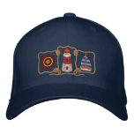Lighthouse & Sailboat Embroidered Hat