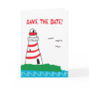 Lighthouse Save the Date Cards