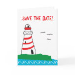 Lighthouse Save the Date Cards