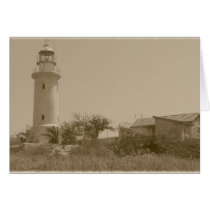 Lighthouse (sepia) cards