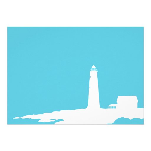 Lighthouse shower invitation