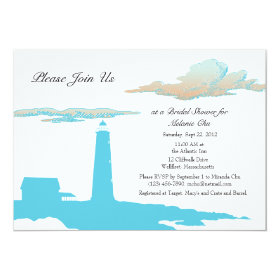 Lighthouse shower invitation