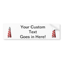 lighthouse spiral red white landing.png bumper sticker