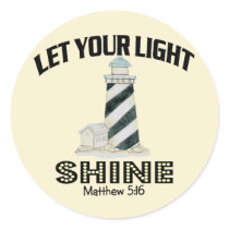 Lighthouse Round Sticker