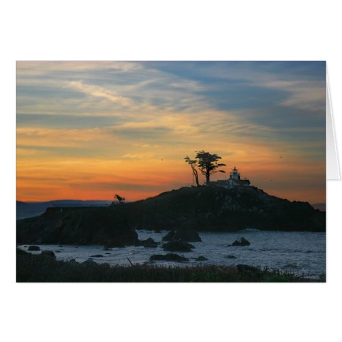 Lighthouse Sunrise card