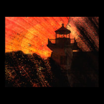 Lighthouse Sunrise posters
