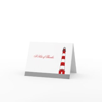 Lighthouse Thank You Card card