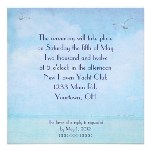 Lighthouse Vow Renewal Invite