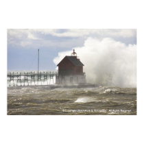 LIGHTHOUSE VS MONSTER WAVE posters