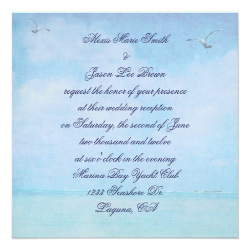 Lighthouse Wedding Invitation