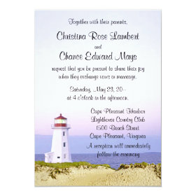Lighthouse Wedding Invitations