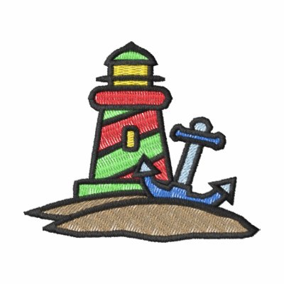Lighthouse with Anchor Embroidered Polo Shirt Lighthouse with Anchor Embroidered Polo Shirt